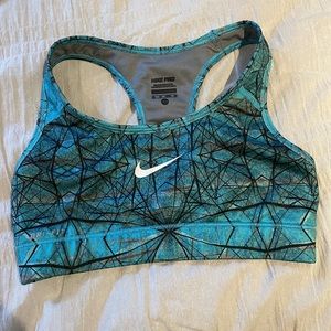 Blue Nike Sports Bra
